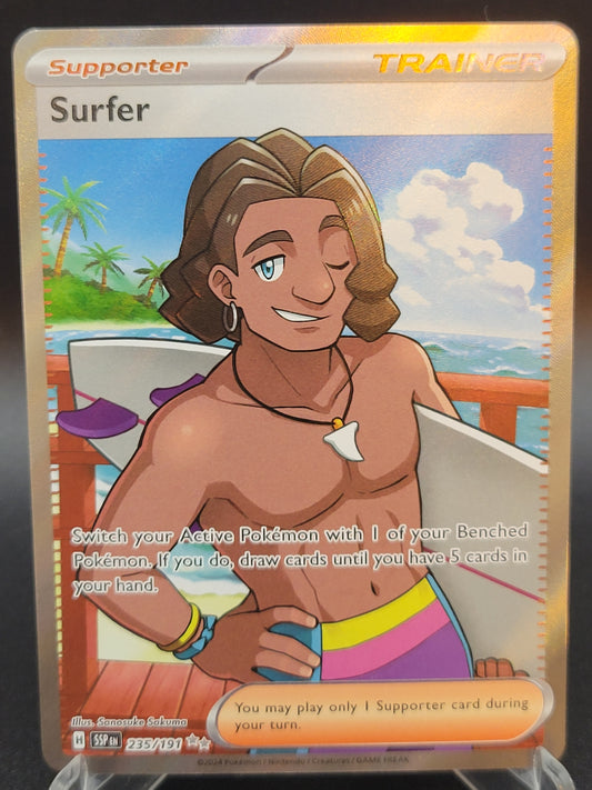 Pokémon TCG 2024 Surfer - 235/191 - SV08: Surging Sparks