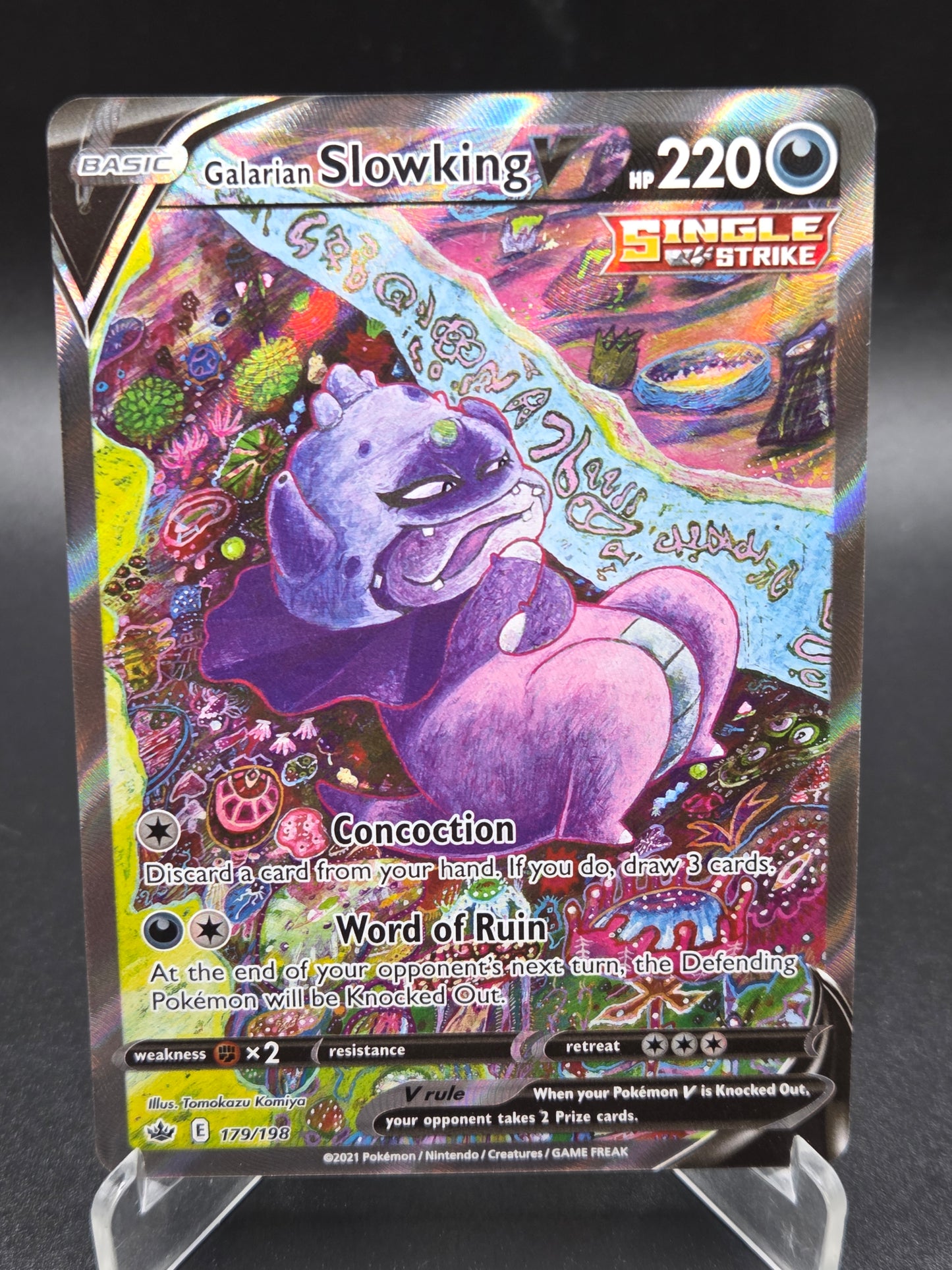 Pokémon TCG: 2021 Galarian Slowking V 179/198 SWSH: Chilling Reign