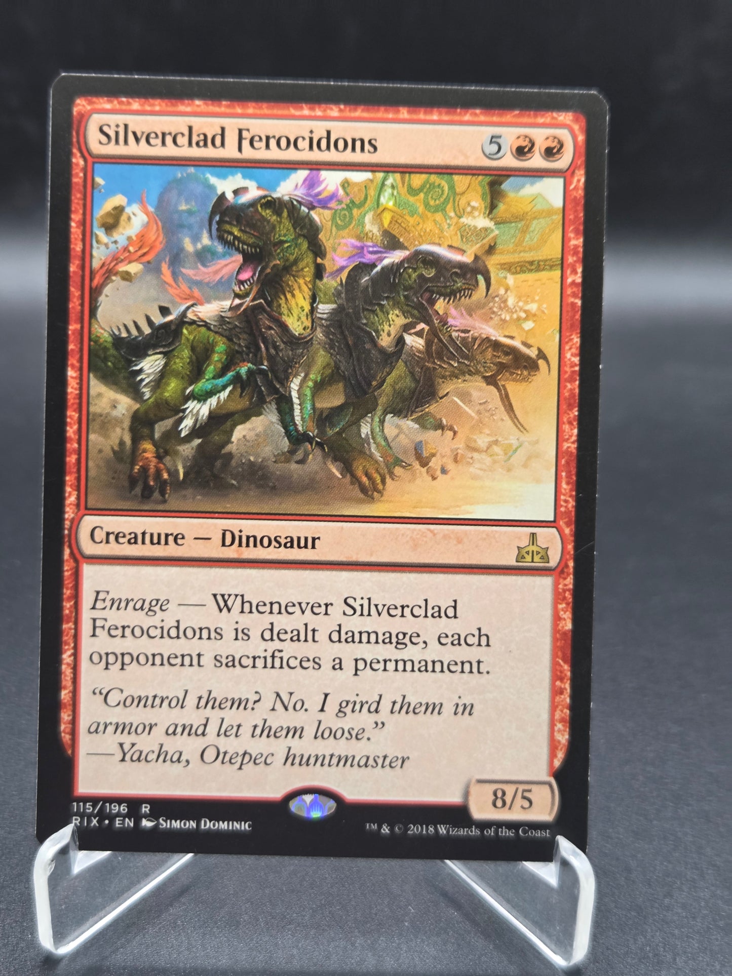 MTG TCG: Silverclad Ferocidons - Rivals of Ixalan (RIX)