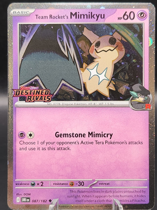 Pokémon TCG 2025 Team Rocket's Mimikyu (Prerelease) Miscellaneous Cards & Products
