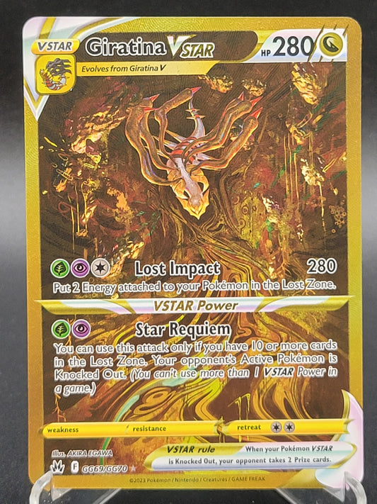 Pokemon TCG: 2023 Giratina VSTAR GG69/GG70 Crown Zenith: Galarian Gallery Gold
