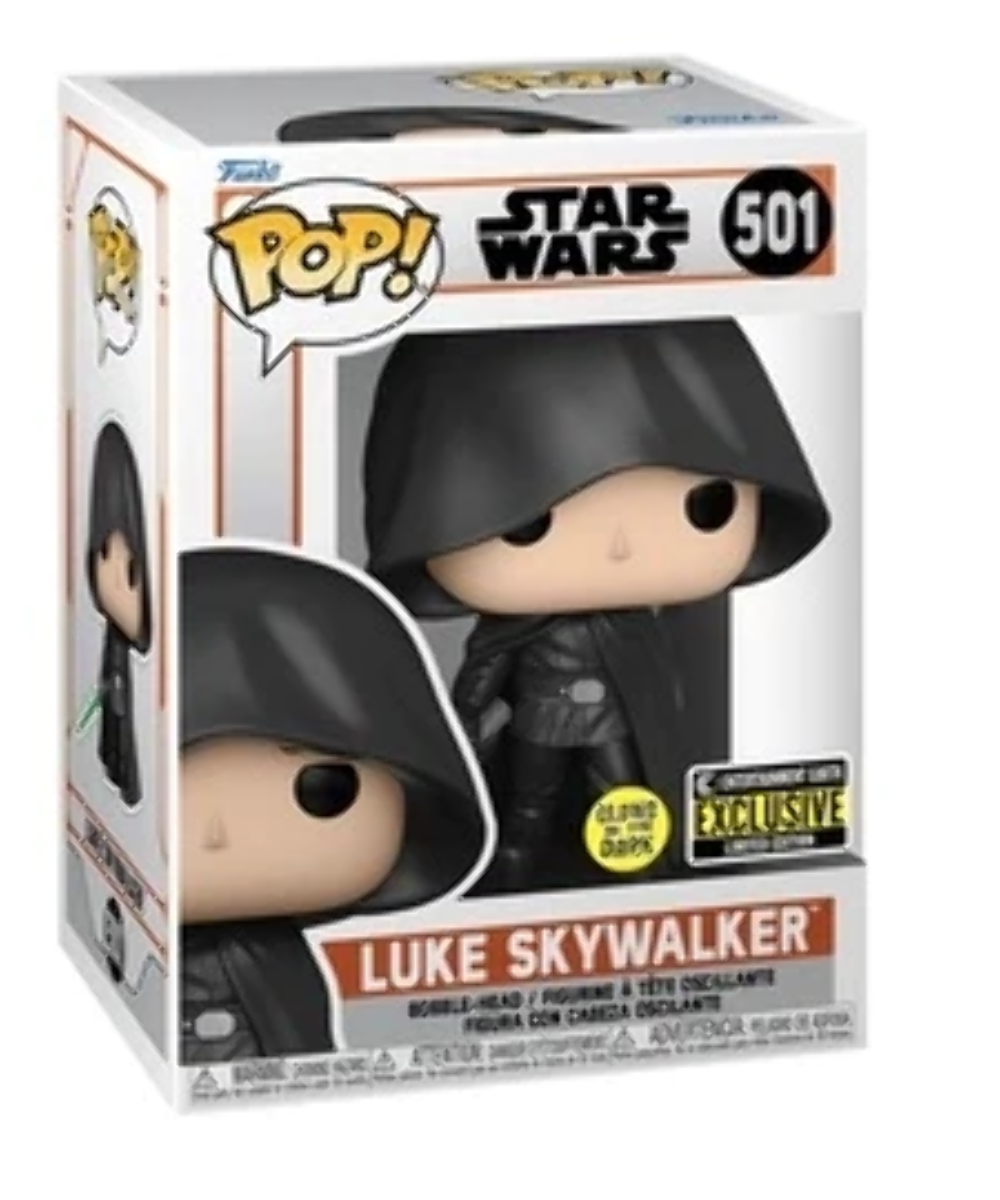 Funko PoP! STAR WARS: Luke Skywalker 501 ( Entertainment Earth Exclusive Limited Edition & Glow in the Dark)