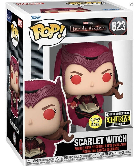 Funko PoP! Marvel: Scarlet Witch (WandaVision) 823 (Glow in The Dark)(Entertainment Earth Exclusive)