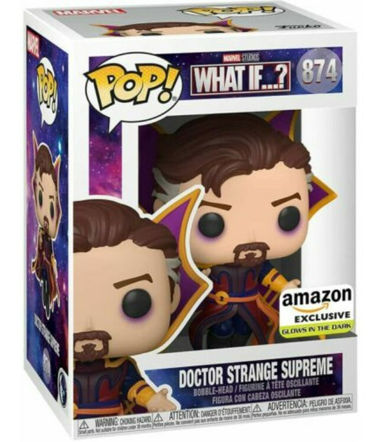 Funko PoP! Marvel: Doctor Strange Supreme (What If...?) 874 (Amazon Exclusive Glow In the Dark)