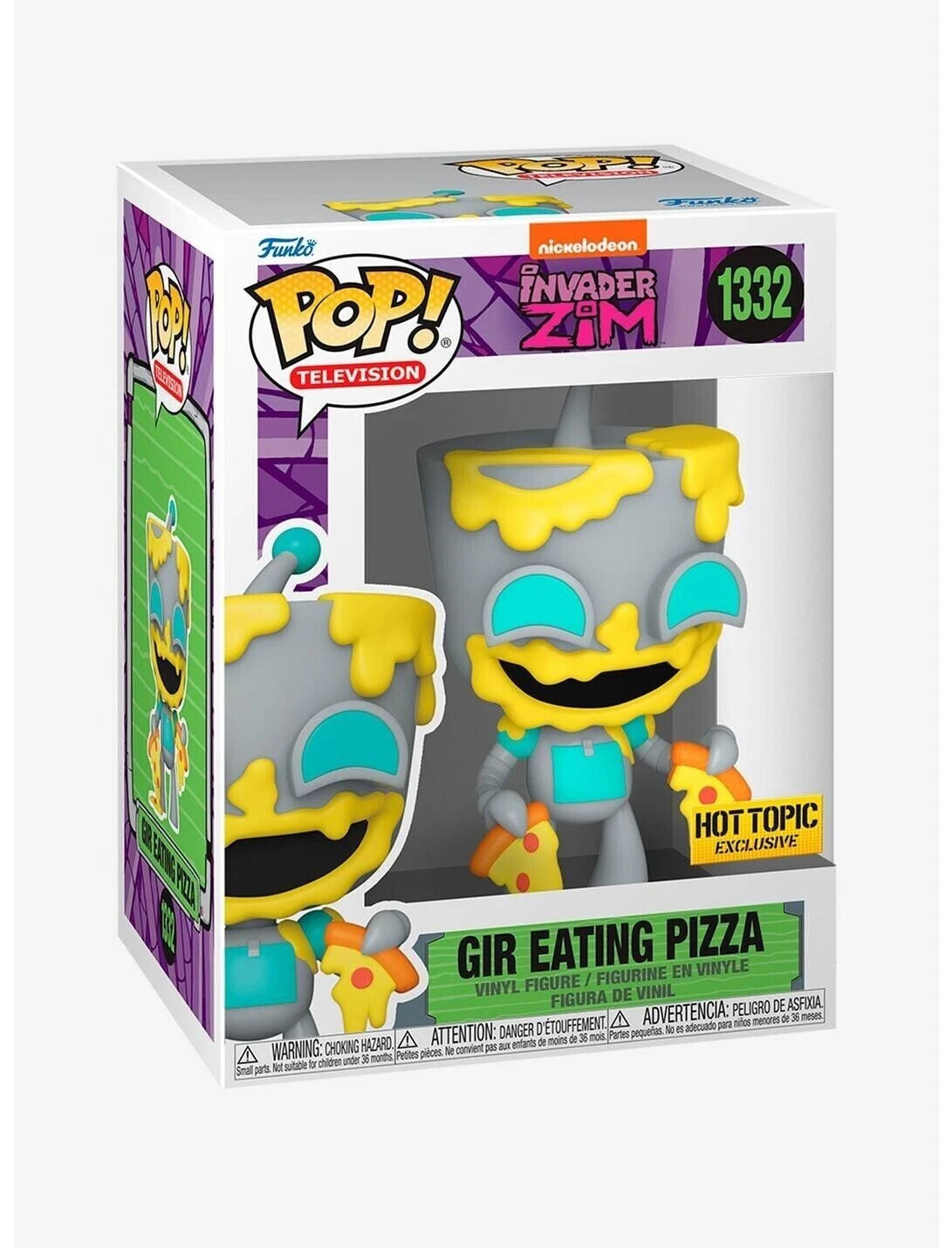 Funko PoP! Gir Eating Pizza 1332 Nickelodeon Invader Zim Hot Topic Exclusive