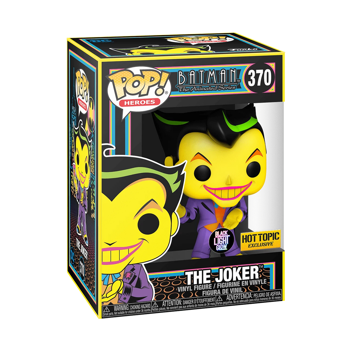 Funko PoP! The Joker Batman DC Blacklight Hot Topic Exclusive # 370