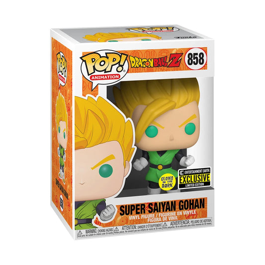 Funko PoP! Dragon Ball Z: Super Saiyan Gohan 858 (Glow in the Dark)(Entertainment Earth Exclusive)