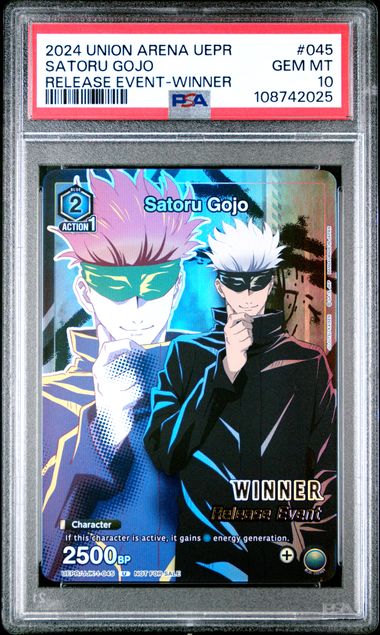 PSA 10 UNION ARENA TCG: Satoru Gojo #045  - Release event winter