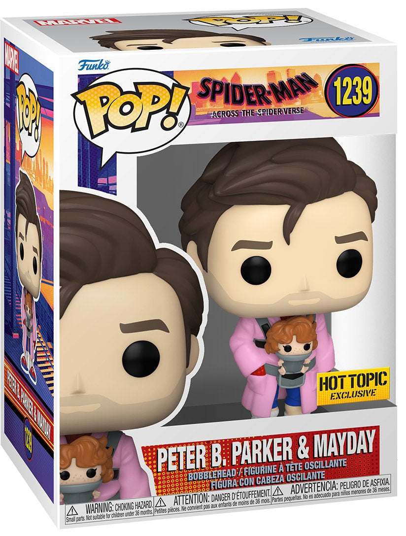 Funko PoP! Marvel: Peter B. Parker & Mayday (Spider-Man Across The Spider-Verse) 1239 (Hot Topic Exclusive)