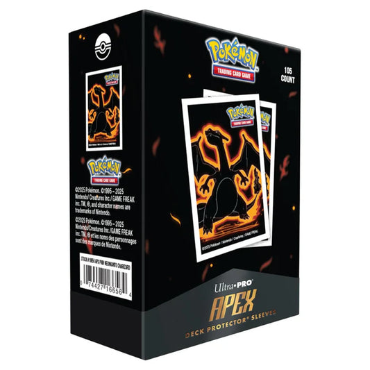 Pokémon: Neon Kanto Charizard 105ct APEX DECK PROTECTOR® Sleeves