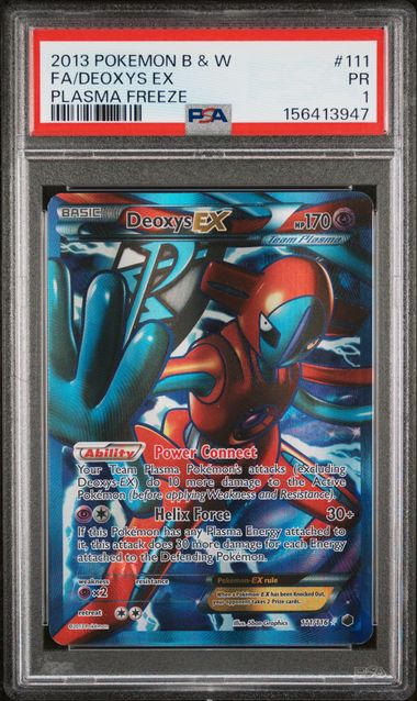 PSA 1 Pokémon TCG: 2013 Deoxys 111/116 Plasma Freeze Full Art