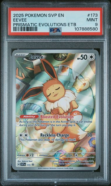 PSA 10 Pokemon TCG: 2025 Eevee 173 - Prismaic Evolutions