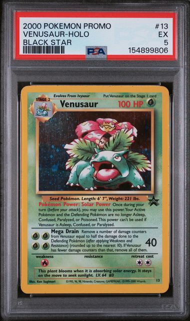 PSA 5 Pokémon TCG: 2000 Venusaur #13 Promo