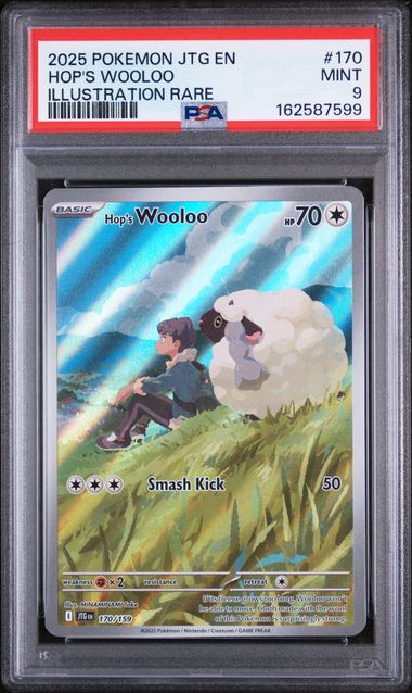 PSA 9 Pokémon TCG: 2025 Hop's Wooloo 170/159 Journey Together